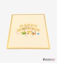 LIMITED EDITION - Happy Birthday - Weiß-Gold - 15 x 20 cm (Kopie)
