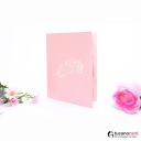 Wunderschöner Kirschbaum - Kartenfarbe Rosa - 15 x 20 cm