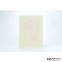 Pärchen beim Heiratsantrag unter Baum - Kartenfarbe Beige - 15 x 20 cm