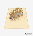 LIMITED EDITION - Happy Birthday - Kartenfarbe Weiß-Gold - 15 x 20 cm