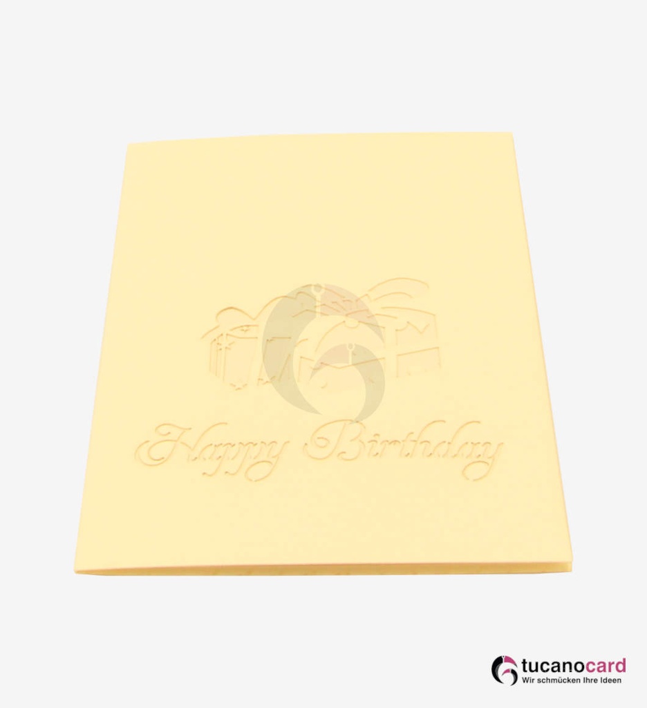 Geburtstagsgeschenke - Beige - 12 x 17 cm