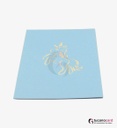 Blaues Einhorn in Box - Blau - 15 x 20 cm